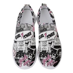 Feminism Collage  Women s Slip On Sneakers by Valentinaart