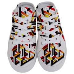 Maze Illusion Drawing Vector Half Slippers by Pakrebo