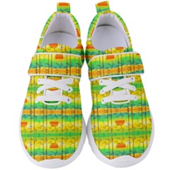 Birds Beach Sun Abstract Pattern Women s Velcro Strap Shoes by Pakrebo