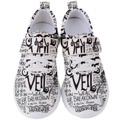 Pierce The Veil Music Band Group Fabric Art Cloth Poster Women s Velcro Strap Shoes by Sudhe