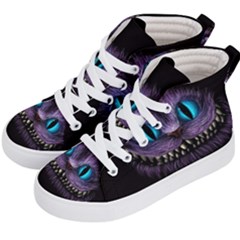 Cheshire Cat Animation Kids  Hi-top Skate Sneakers by Sudhe