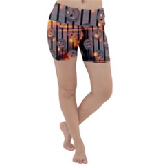 Music Notes Sound Musical Audio Lightweight Velour Yoga Shorts by Mariart