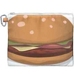 Hamburger Cheeseburger Burger Lunch Canvas Cosmetic Bag (xxxl) by Sudhe