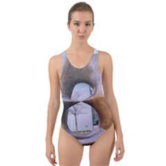 Henry Moore Cut-out Back One Piece Swimsuit by Riverwoman