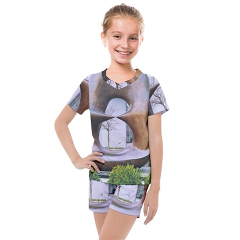 Henry Moore Kids  Mesh Tee And Shorts Set by Riverwoman