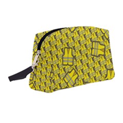 Gilet Jaune Pattern Yellowvests Cowcow Gilet Jaune Pattern Funny Yellow Vests Wristlet Pouch Bag (medium) by snek