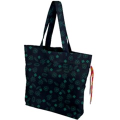 St Patricks Day Pattern Drawstring Tote Bag by Valentinaart