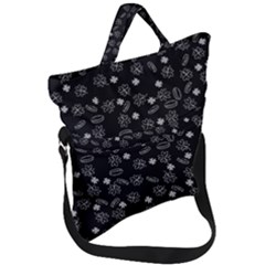 St Patricks Day Pattern Fold Over Handle Tote Bag by Valentinaart