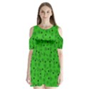 St Patricks day pattern Shoulder Cutout Velvet One Piece View1