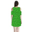 St Patricks day pattern Shoulder Cutout Velvet One Piece View2