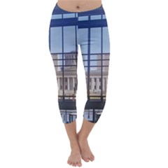 Ohio Statehouse Capri Winter Leggings  by Riverwoman