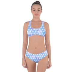 Traditional Patterns Hemp Pattern Criss Cross Bikini Set by Pakrebo