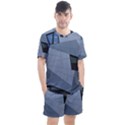 Abstract Modern Pattern Design Men s Mesh Tee and Shorts Set View1