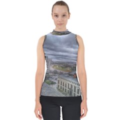 Ohio Supreme Court View Mock Neck Shell Top by Riverwoman