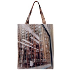 Chicago L Morning Commute Zipper Classic Tote Bag by Riverwoman