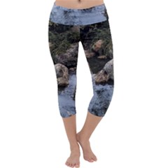 Garden Of The Phoenix Capri Yoga Leggings by Riverwoman