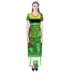 Dublin Scioto Irish Window Short Sleeve Maxi Dress by Riverwoman