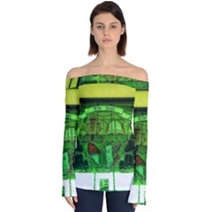 Dublin Scioto Irish Window Off Shoulder Long Sleeve Top by Riverwoman