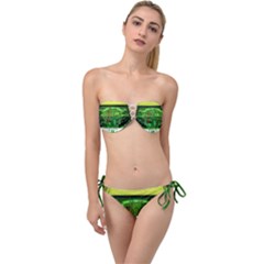 Dublin Scioto Irish Window Twist Bandeau Bikini Set by Riverwoman