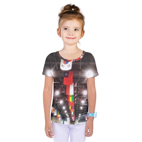 Flags Of Dublin Scioto Kids  One Piece Tee by Riverwoman