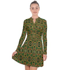 Ml 153 1 Long Sleeve Panel Dress by ArtworkByPatrick