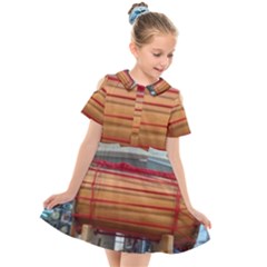 Taiko Drum Kids  Short Sleeve Shirt Dress by Riverwoman