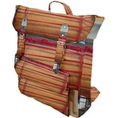 Taiko Drum Buckle Up Backpack by Riverwoman