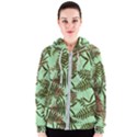 Fern Green Women s Zipper Hoodie View1