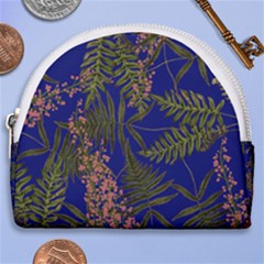 Fern Blue Horseshoe Style Canvas Pouch by snowwhitegirl