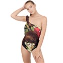 Olivia In The Fields Frilly One Shoulder Swimsuit View1