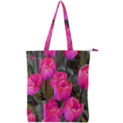 Pink Tulips Double Zip Up Tote Bag by snowwhitegirl