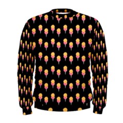 Cotton Candy Pattern  Black Men s Sweatshirt by snowwhitegirl