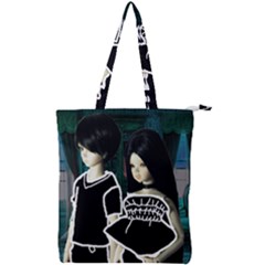 Dolls In Living Room Double Zip Up Tote Bag by snowwhitegirl