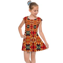 Ml 166 Kids  Cap Sleeve Dress by ArtworkByPatrick