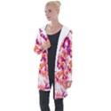 Flamingos Longline Hooded Cardigan View1