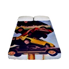 Pretty Colors Cars Fitted Sheet (full/ Double Size) by StarvingArtisan