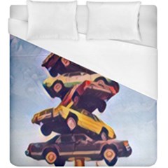 Pretty Colors Cars Duvet Cover (king Size) by StarvingArtisan