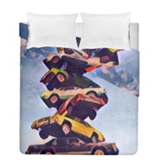 Pretty Colors Cars Duvet Cover Double Side (full/ Double Size) by StarvingArtisan