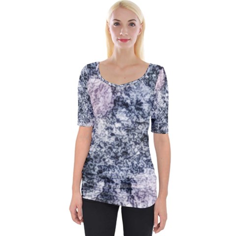 Garden Of The Phoenix Granite Wide Neckline Tee by Riverwoman