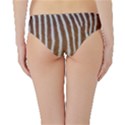 Skin Zebra Striped White Brown Hipster Bikini Bottoms View2