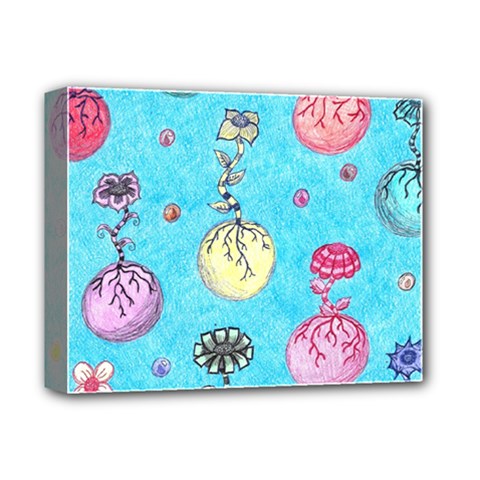 Flower Orbs  Deluxe Canvas 14  X 11  (stretched) by okhismakingart