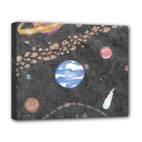 Space Deluxe Canvas 20  X 16  (stretched) by okhismakingart