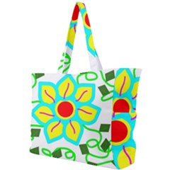 Digital Flower Simple Shoulder Bag by okhismakingart