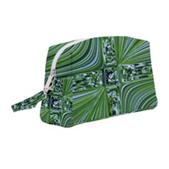 Electric Field Art Vii Wristlet Pouch Bag (medium) by okhismakingart