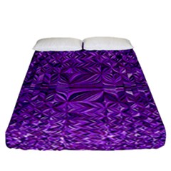 Electric Field Art Xi Fitted Sheet (california King Size) by okhismakingart