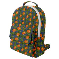 Mandarins Teal Blue Flap Pocket Backpack (small) by snowwhitegirl