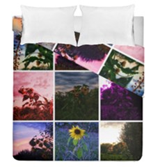 Sunflower Collage Duvet Cover Double Side (queen Size) by okhismakingart