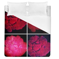 Geranium Collage Duvet Cover (queen Size) by okhismakingart