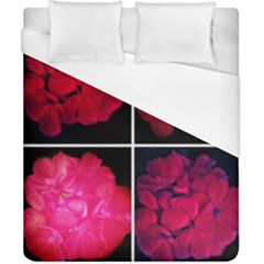 Geranium Collage Duvet Cover (california King Size) by okhismakingart