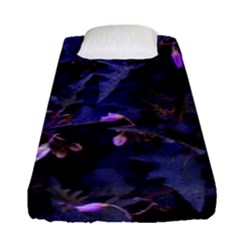 Purple Nettles Fitted Sheet (single Size) by okhismakingart